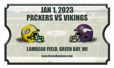 Find tickets 123123, 720 PM. . Packers vs vikings tickets